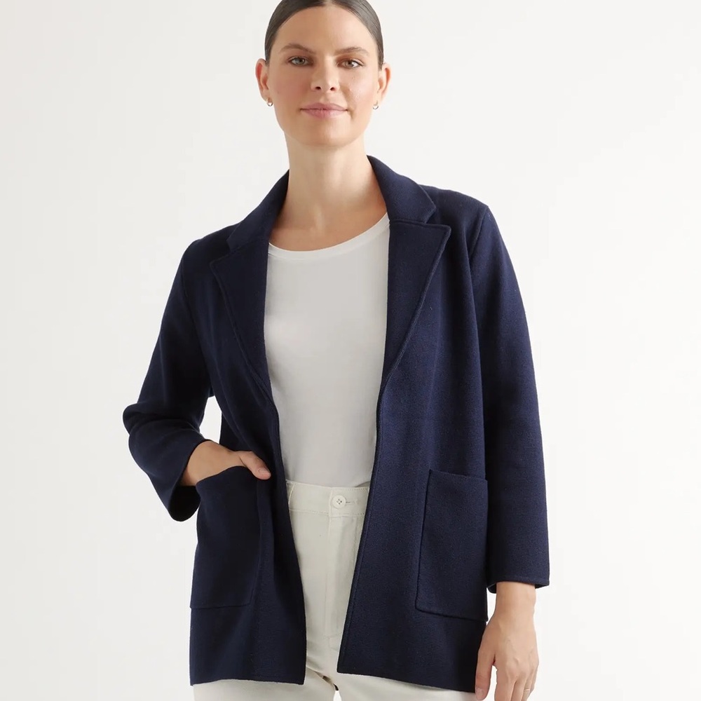 Quince Knit Sweater Blazer